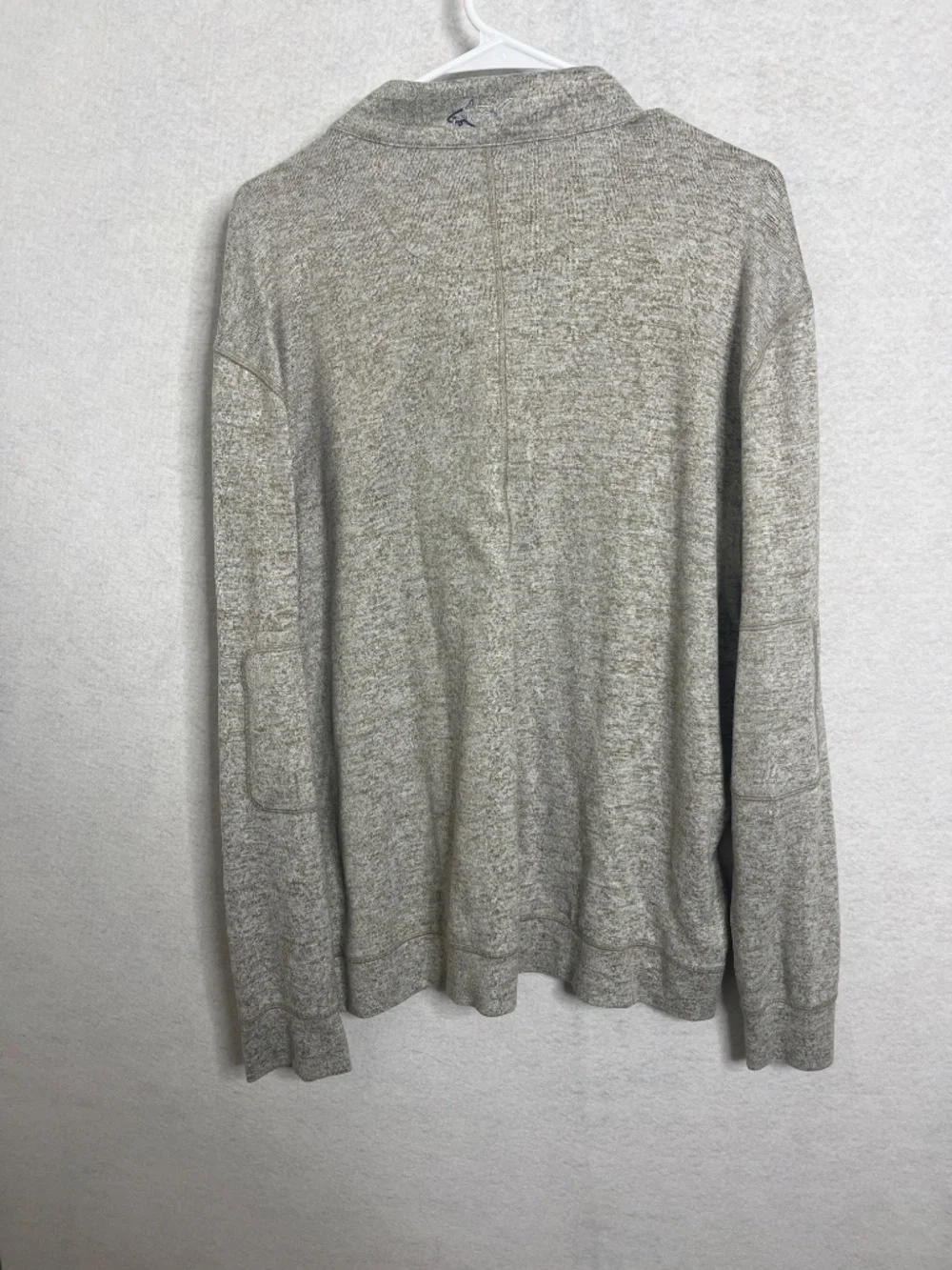 Greg Norman 1/4 Zip Pullover Sweater Heathered Beige Size XL
